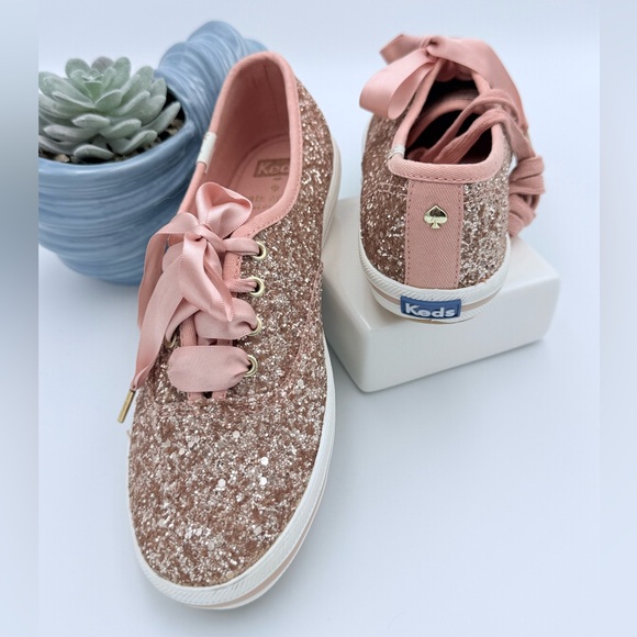 KEDS by Kate Spade Pink Glitter Sz 5.5 NEW *Generic Box* - Picture 7 of 8